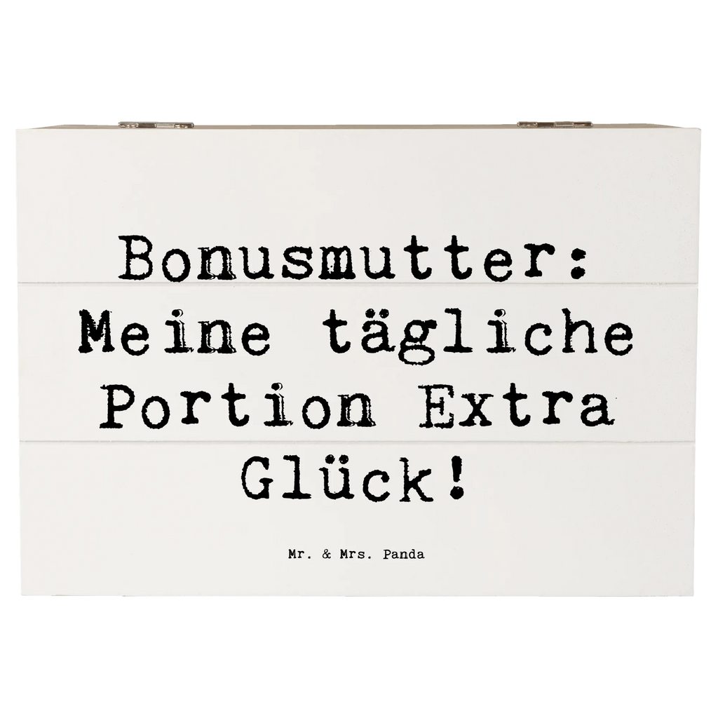 Holzkiste Spruch Bonusmutter Glück Holzkiste, Kiste, Schatzkiste, Truhe, Schatulle, XXL, Erinnerungsbox, Erinnerungskiste, Dekokiste, Aufbewahrungsbox, Geschenkbox, Geschenkdose, Familie, Vatertag, Muttertag, Bruder, Schwester, Mama, Papa, Oma, Opa