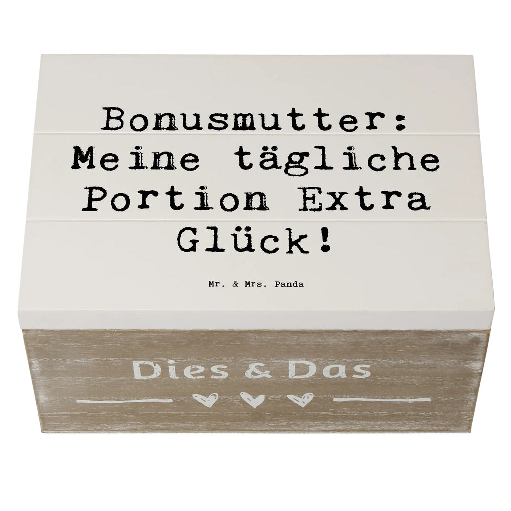 Holzkiste Spruch Bonusmutter Glück Holzkiste, Kiste, Schatzkiste, Truhe, Schatulle, XXL, Erinnerungsbox, Erinnerungskiste, Dekokiste, Aufbewahrungsbox, Geschenkbox, Geschenkdose, Familie, Vatertag, Muttertag, Bruder, Schwester, Mama, Papa, Oma, Opa