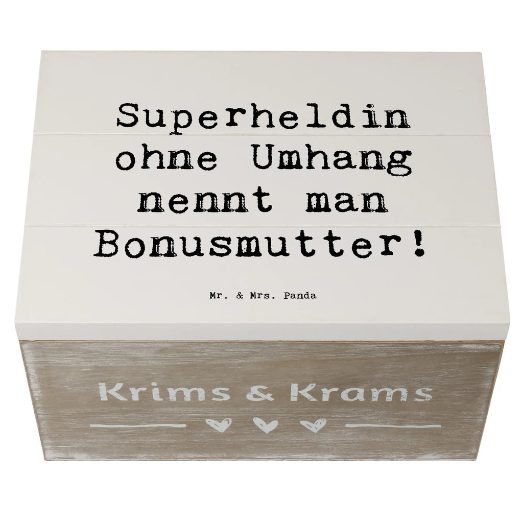 Holzkiste Spruch Bonusmutter Superheld Holzkiste, Kiste, Schatzkiste, Truhe, Schatulle, XXL, Erinnerungsbox, Erinnerungskiste, Dekokiste, Aufbewahrungsbox, Geschenkbox, Geschenkdose, Familie, Vatertag, Muttertag, Bruder, Schwester, Mama, Papa, Oma, Opa