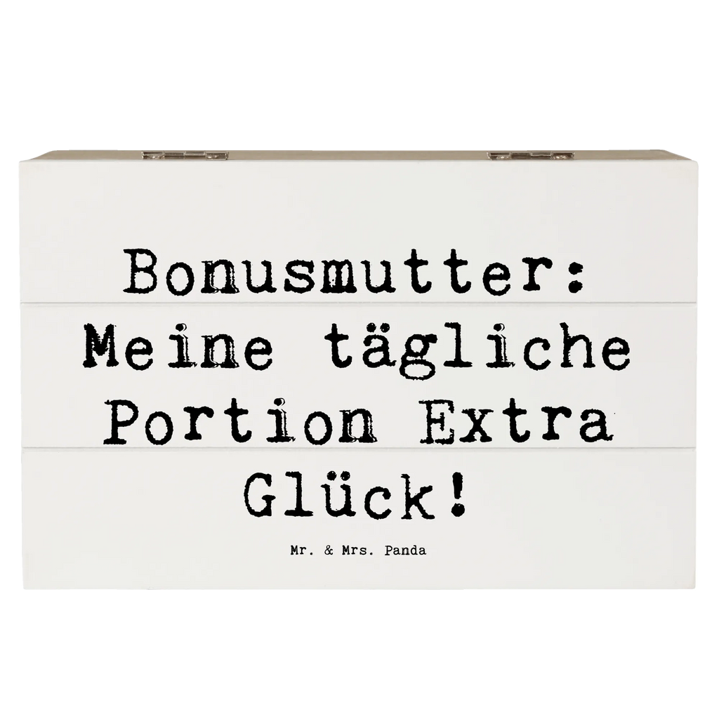 Holzkiste Spruch Bonusmutter Glück Holzkiste, Kiste, Schatzkiste, Truhe, Schatulle, XXL, Erinnerungsbox, Erinnerungskiste, Dekokiste, Aufbewahrungsbox, Geschenkbox, Geschenkdose, Familie, Vatertag, Muttertag, Bruder, Schwester, Mama, Papa, Oma, Opa