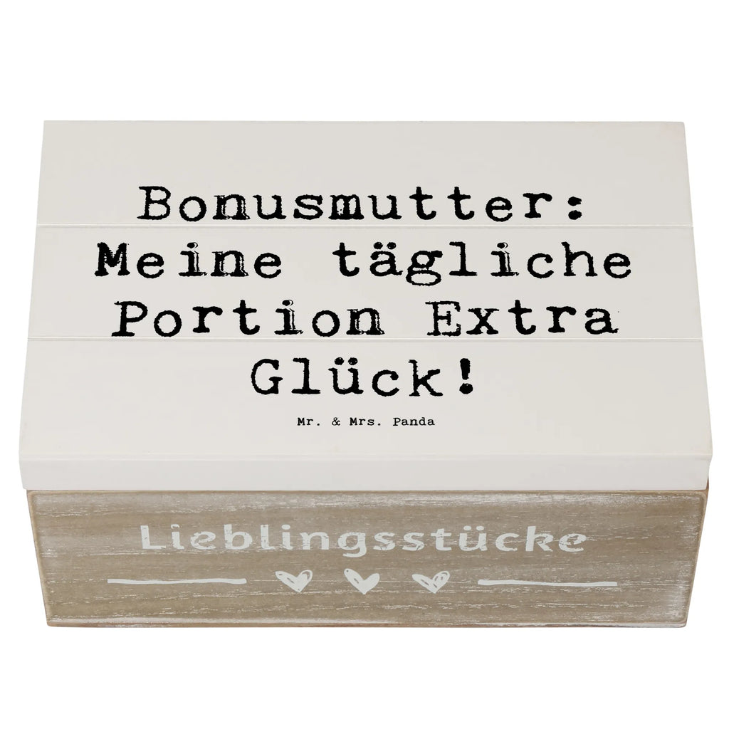 Holzkiste Spruch Bonusmutter Glück Holzkiste, Kiste, Schatzkiste, Truhe, Schatulle, XXL, Erinnerungsbox, Erinnerungskiste, Dekokiste, Aufbewahrungsbox, Geschenkbox, Geschenkdose, Familie, Vatertag, Muttertag, Bruder, Schwester, Mama, Papa, Oma, Opa