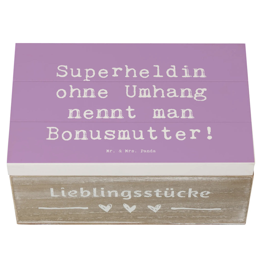 Holzkiste Spruch Bonusmutter Superheld Holzkiste, Kiste, Schatzkiste, Truhe, Schatulle, XXL, Erinnerungsbox, Erinnerungskiste, Dekokiste, Aufbewahrungsbox, Geschenkbox, Geschenkdose, Familie, Vatertag, Muttertag, Bruder, Schwester, Mama, Papa, Oma, Opa