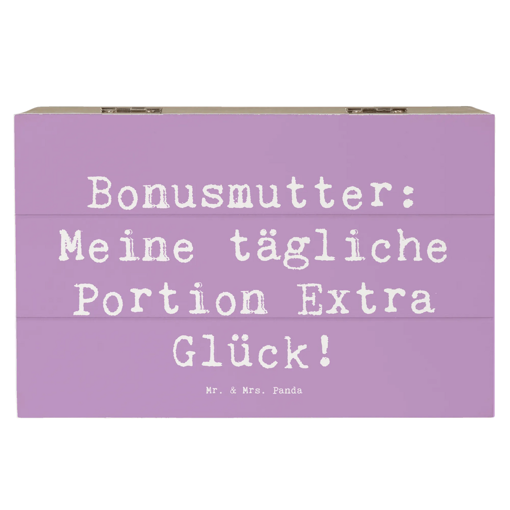 Holzkiste Spruch Bonusmutter Glück Holzkiste, Kiste, Schatzkiste, Truhe, Schatulle, XXL, Erinnerungsbox, Erinnerungskiste, Dekokiste, Aufbewahrungsbox, Geschenkbox, Geschenkdose, Familie, Vatertag, Muttertag, Bruder, Schwester, Mama, Papa, Oma, Opa