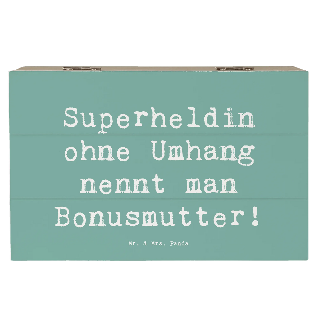 Holzkiste Spruch Bonusmutter Superheld Holzkiste, Kiste, Schatzkiste, Truhe, Schatulle, XXL, Erinnerungsbox, Erinnerungskiste, Dekokiste, Aufbewahrungsbox, Geschenkbox, Geschenkdose, Familie, Vatertag, Muttertag, Bruder, Schwester, Mama, Papa, Oma, Opa