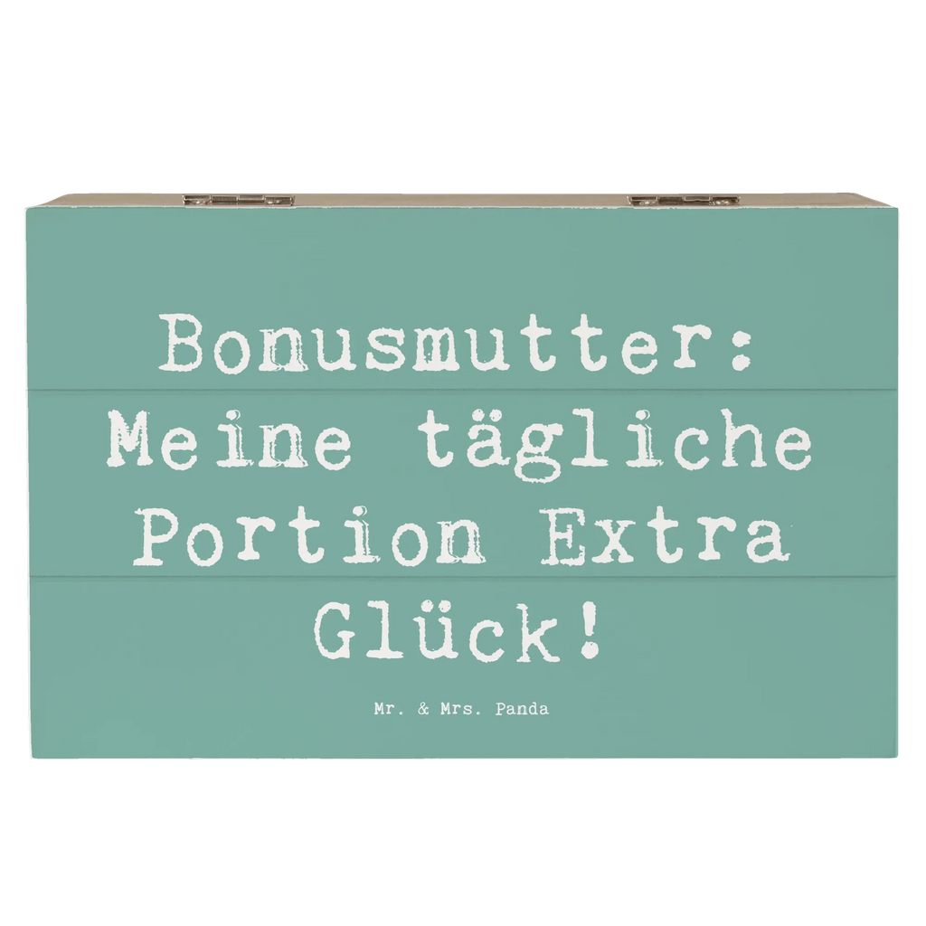 Holzkiste Spruch Bonusmutter Glück Holzkiste, Kiste, Schatzkiste, Truhe, Schatulle, XXL, Erinnerungsbox, Erinnerungskiste, Dekokiste, Aufbewahrungsbox, Geschenkbox, Geschenkdose, Familie, Vatertag, Muttertag, Bruder, Schwester, Mama, Papa, Oma, Opa