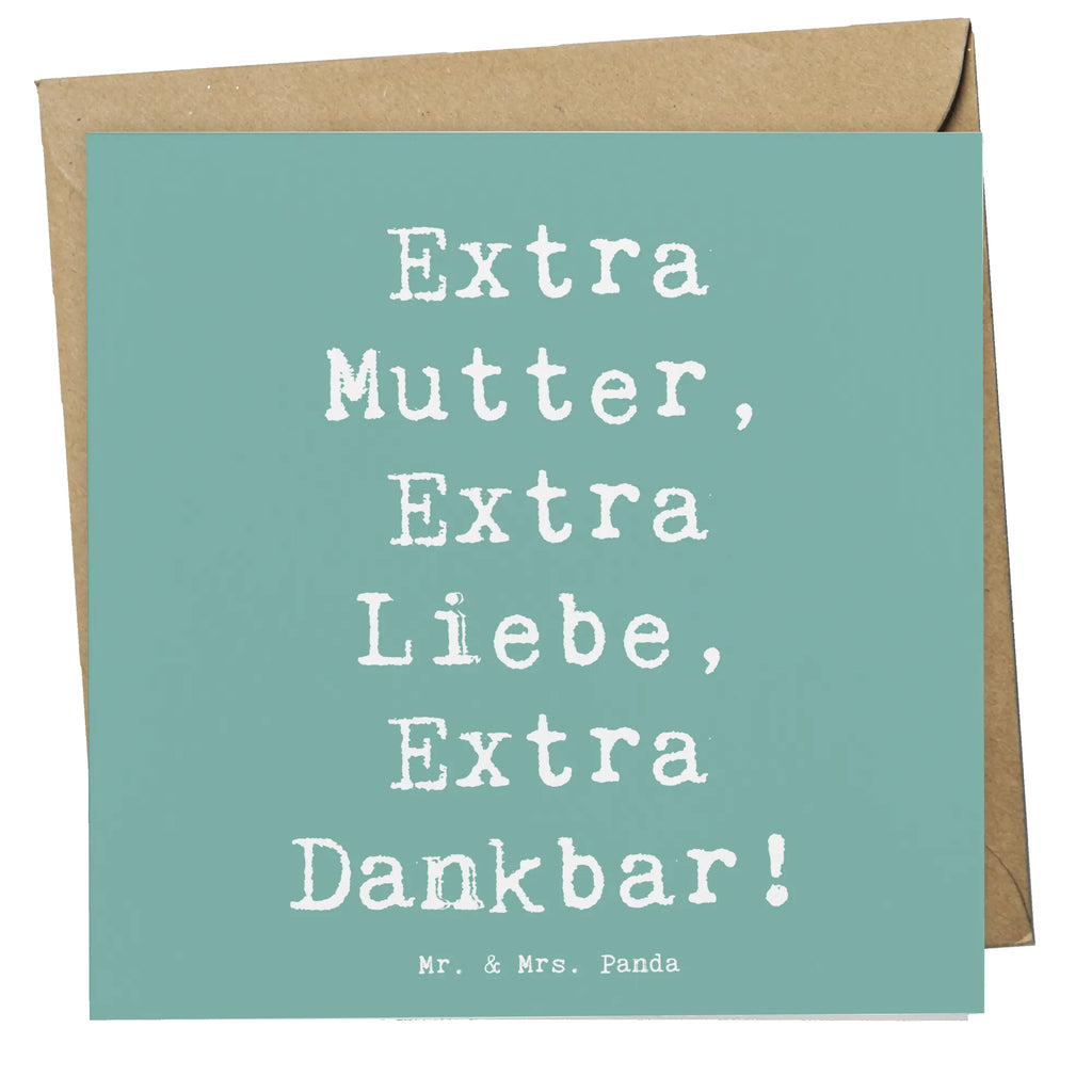 Deluxe Karte Spruch Bonusmutter Extra Liebe Karte, Grußkarte, Klappkarte, Einladungskarte, Glückwunschkarte, Hochzeitskarte, Geburtstagskarte, Hochwertige Grußkarte, Hochwertige Klappkarte, Familie, Vatertag, Muttertag, Bruder, Schwester, Mama, Papa, Oma, Opa