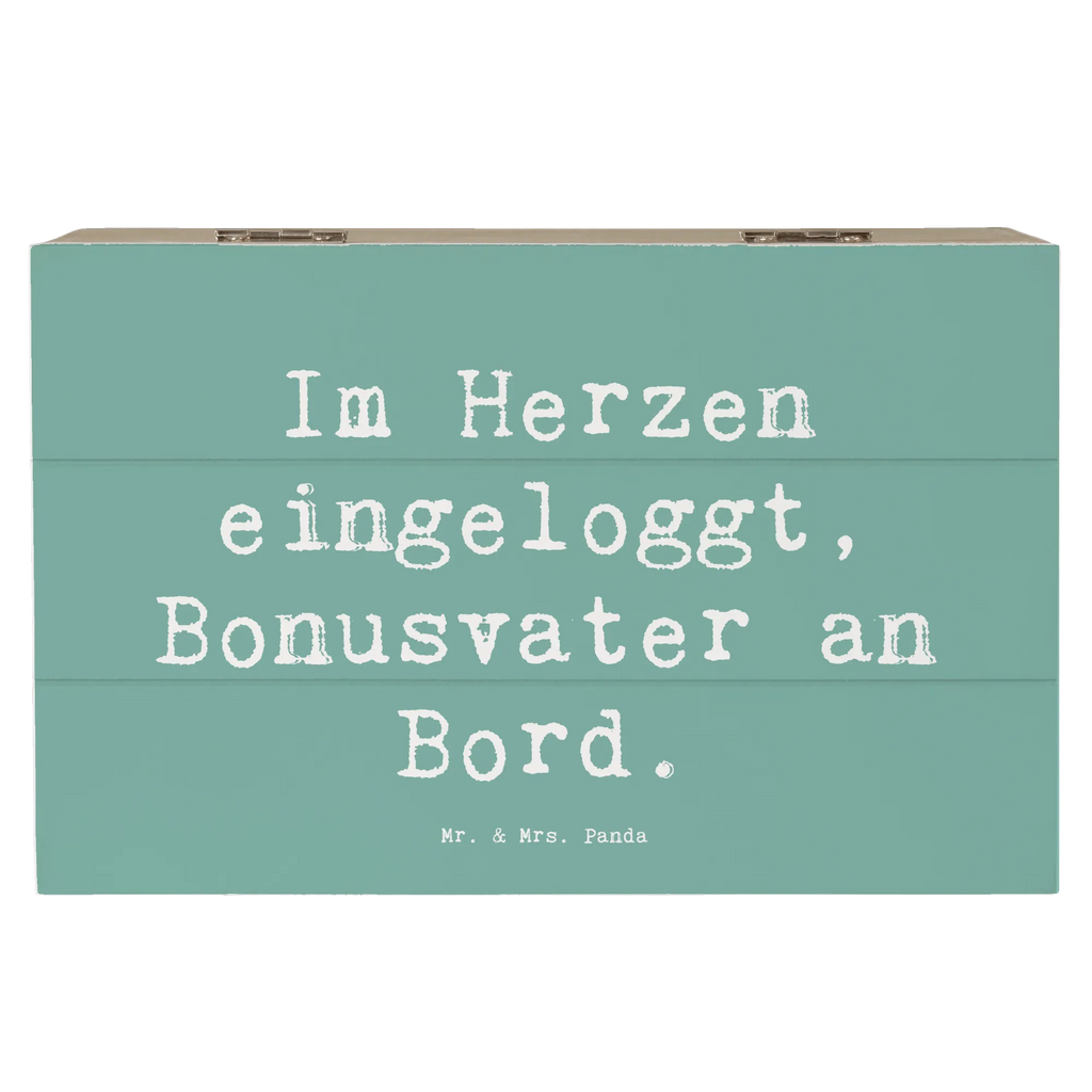 Holzkiste Spruch Bonusvater Herz Holzkiste, Kiste, Schatzkiste, Truhe, Schatulle, XXL, Erinnerungsbox, Erinnerungskiste, Dekokiste, Aufbewahrungsbox, Geschenkbox, Geschenkdose, Familie, Vatertag, Muttertag, Bruder, Schwester, Mama, Papa, Oma, Opa