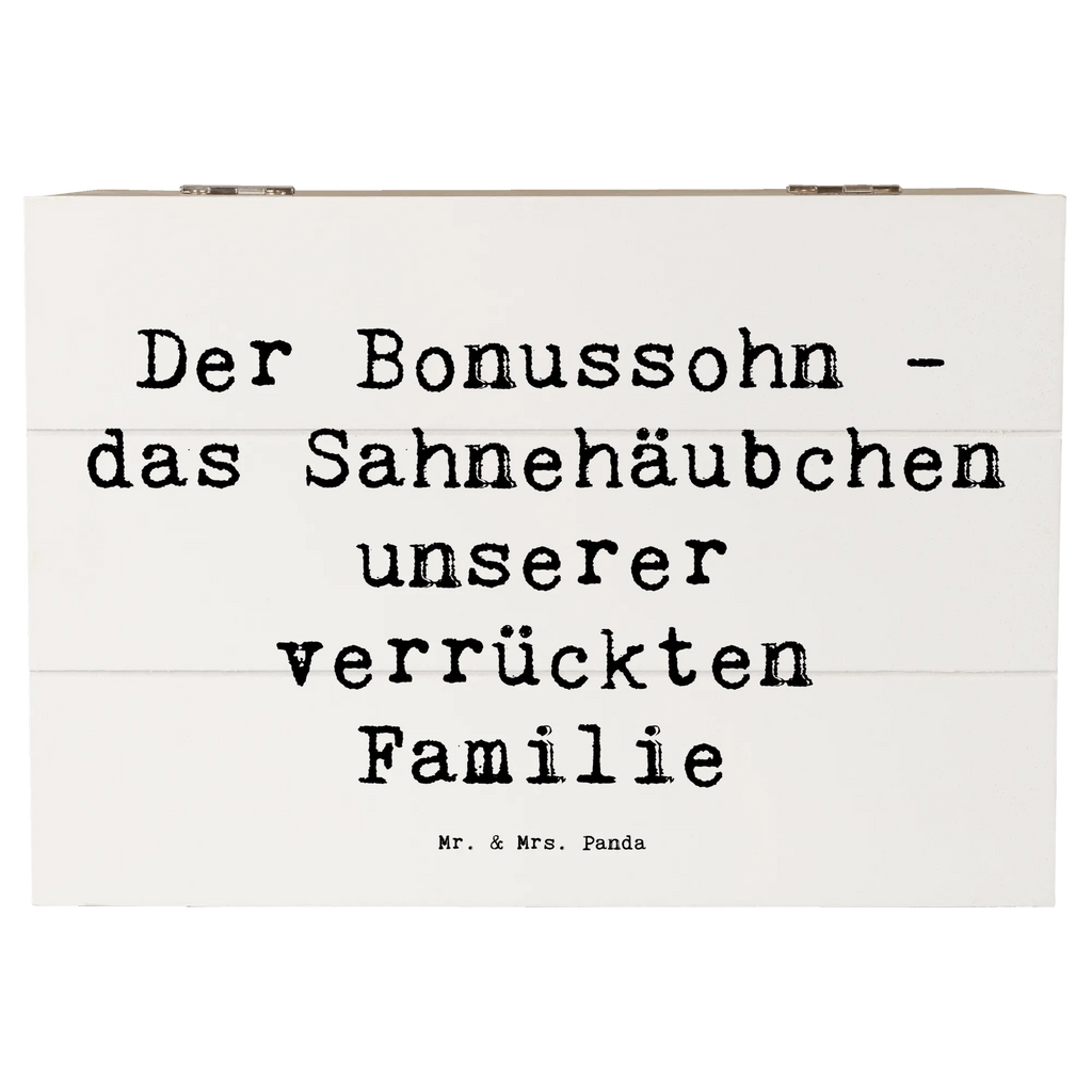 Holzkiste Spruch Der Bonussohn Holzkiste, Kiste, Schatzkiste, Truhe, Schatulle, XXL, Erinnerungsbox, Erinnerungskiste, Dekokiste, Aufbewahrungsbox, Geschenkbox, Geschenkdose, Familie, Vatertag, Muttertag, Bruder, Schwester, Mama, Papa, Oma, Opa