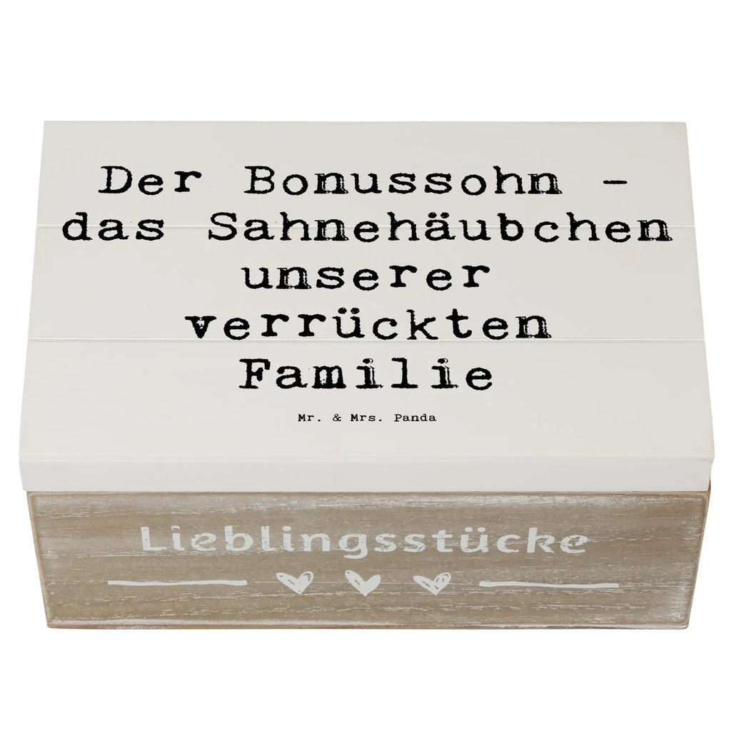 Holzkiste Spruch Der Bonussohn Holzkiste, Kiste, Schatzkiste, Truhe, Schatulle, XXL, Erinnerungsbox, Erinnerungskiste, Dekokiste, Aufbewahrungsbox, Geschenkbox, Geschenkdose, Familie, Vatertag, Muttertag, Bruder, Schwester, Mama, Papa, Oma, Opa