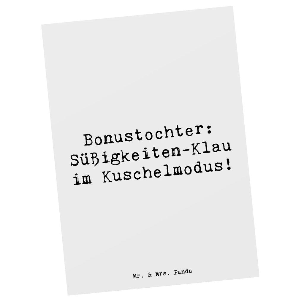 Postkarte Spruch Bonustochter Überraschungen Postkarte, Karte, Geschenkkarte, Grußkarte, Einladung, Ansichtskarte, Geburtstagskarte, Einladungskarte, Dankeskarte, Ansichtskarten, Einladung Geburtstag, Einladungskarten Geburtstag, Familie, Vatertag, Muttertag, Bruder, Schwester, Mama, Papa, Oma, Opa