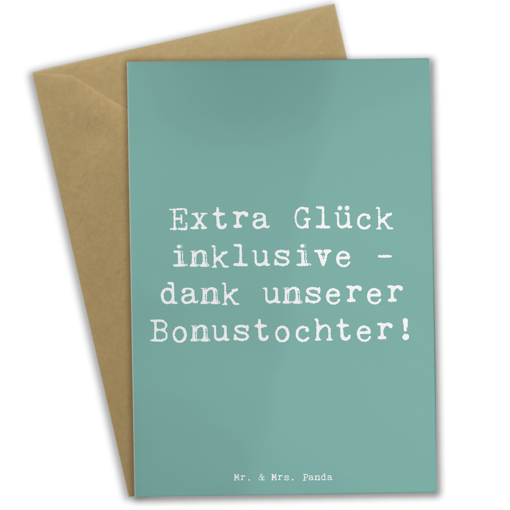 Grußkarte Spruch Bonustochter Glück Grußkarte, Klappkarte, Einladungskarte, Glückwunschkarte, Hochzeitskarte, Geburtstagskarte, Karte, Ansichtskarten, Familie, Vatertag, Muttertag, Bruder, Schwester, Mama, Papa, Oma, Opa