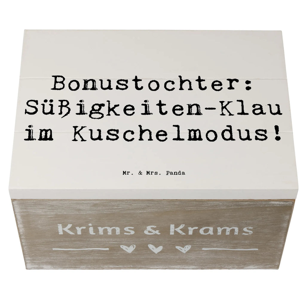 Holzkiste Spruch Bonustochter Überraschungen Holzkiste, Kiste, Schatzkiste, Truhe, Schatulle, XXL, Erinnerungsbox, Erinnerungskiste, Dekokiste, Aufbewahrungsbox, Geschenkbox, Geschenkdose, Familie, Vatertag, Muttertag, Bruder, Schwester, Mama, Papa, Oma, Opa