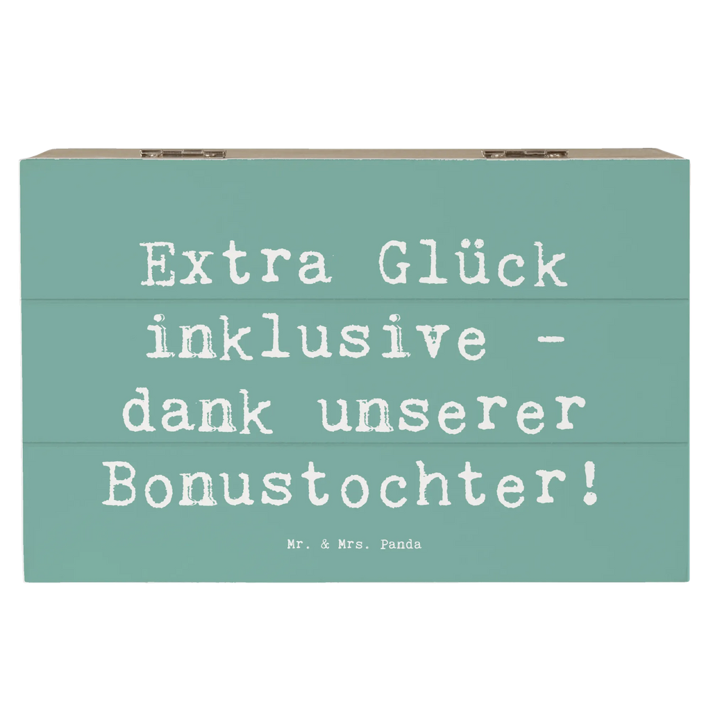 Holzkiste Spruch Bonustochter Glück Holzkiste, Kiste, Schatzkiste, Truhe, Schatulle, XXL, Erinnerungsbox, Erinnerungskiste, Dekokiste, Aufbewahrungsbox, Geschenkbox, Geschenkdose, Familie, Vatertag, Muttertag, Bruder, Schwester, Mama, Papa, Oma, Opa