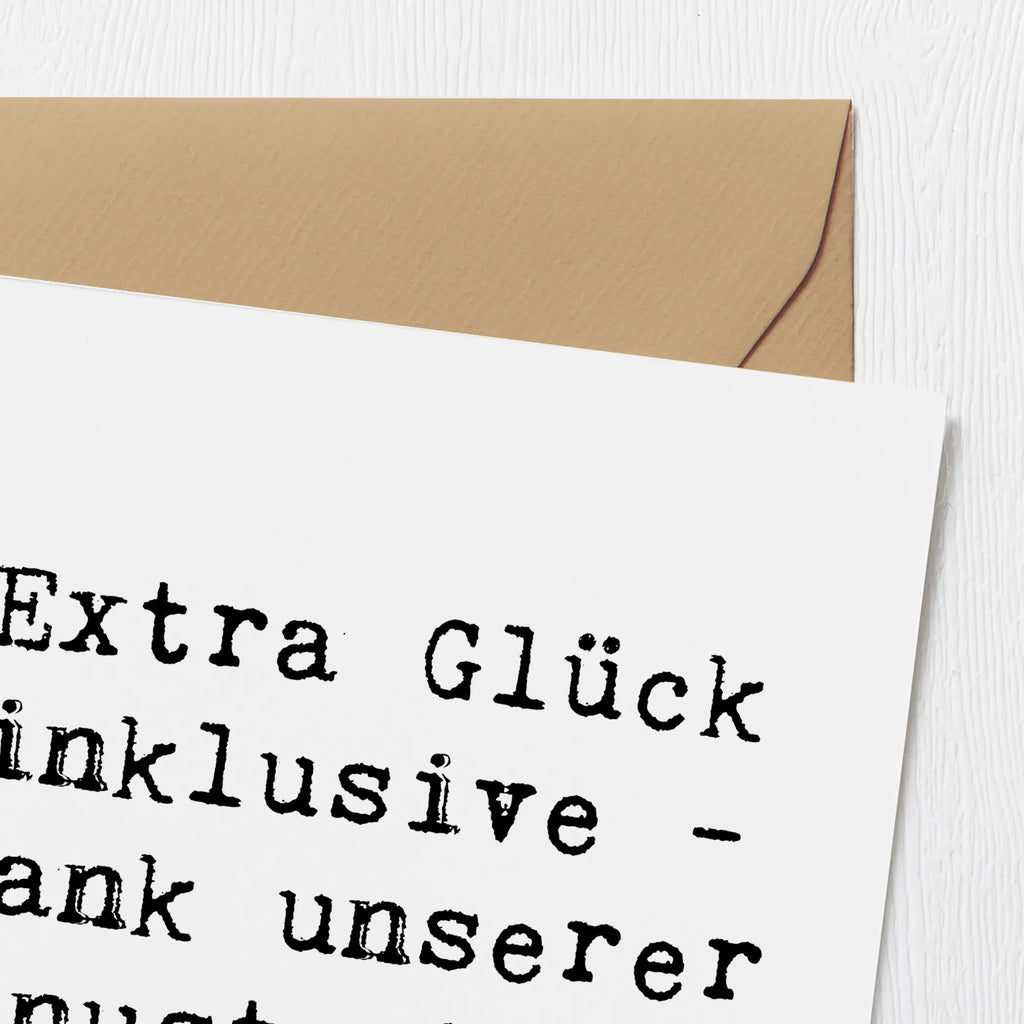 Deluxe Karte Spruch Bonustochter Glück Karte, Grußkarte, Klappkarte, Einladungskarte, Glückwunschkarte, Hochzeitskarte, Geburtstagskarte, Hochwertige Grußkarte, Hochwertige Klappkarte, Familie, Vatertag, Muttertag, Bruder, Schwester, Mama, Papa, Oma, Opa