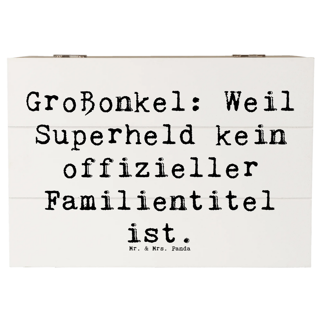 Holzkiste Spruch Großonkel Superheld Holzkiste, Kiste, Schatzkiste, Truhe, Schatulle, XXL, Erinnerungsbox, Erinnerungskiste, Dekokiste, Aufbewahrungsbox, Geschenkbox, Geschenkdose, Familie, Vatertag, Muttertag, Bruder, Schwester, Mama, Papa, Oma, Opa