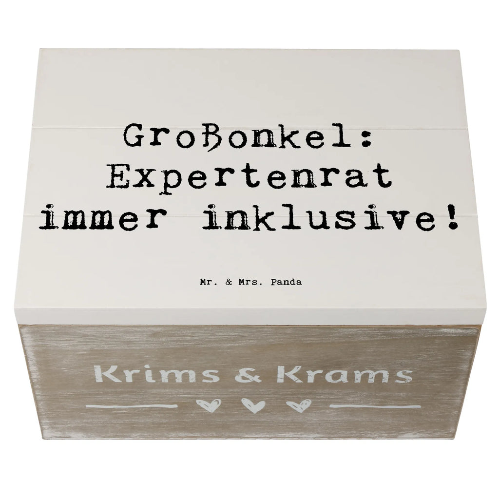 Holzkiste Spruch Großonkel Rat Holzkiste, Kiste, Schatzkiste, Truhe, Schatulle, XXL, Erinnerungsbox, Erinnerungskiste, Dekokiste, Aufbewahrungsbox, Geschenkbox, Geschenkdose, Familie, Vatertag, Muttertag, Bruder, Schwester, Mama, Papa, Oma, Opa