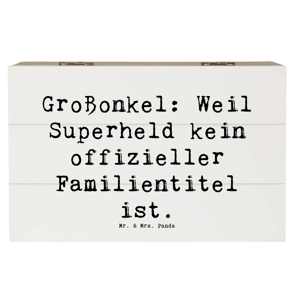 Holzkiste Spruch Großonkel Superheld Holzkiste, Kiste, Schatzkiste, Truhe, Schatulle, XXL, Erinnerungsbox, Erinnerungskiste, Dekokiste, Aufbewahrungsbox, Geschenkbox, Geschenkdose, Familie, Vatertag, Muttertag, Bruder, Schwester, Mama, Papa, Oma, Opa