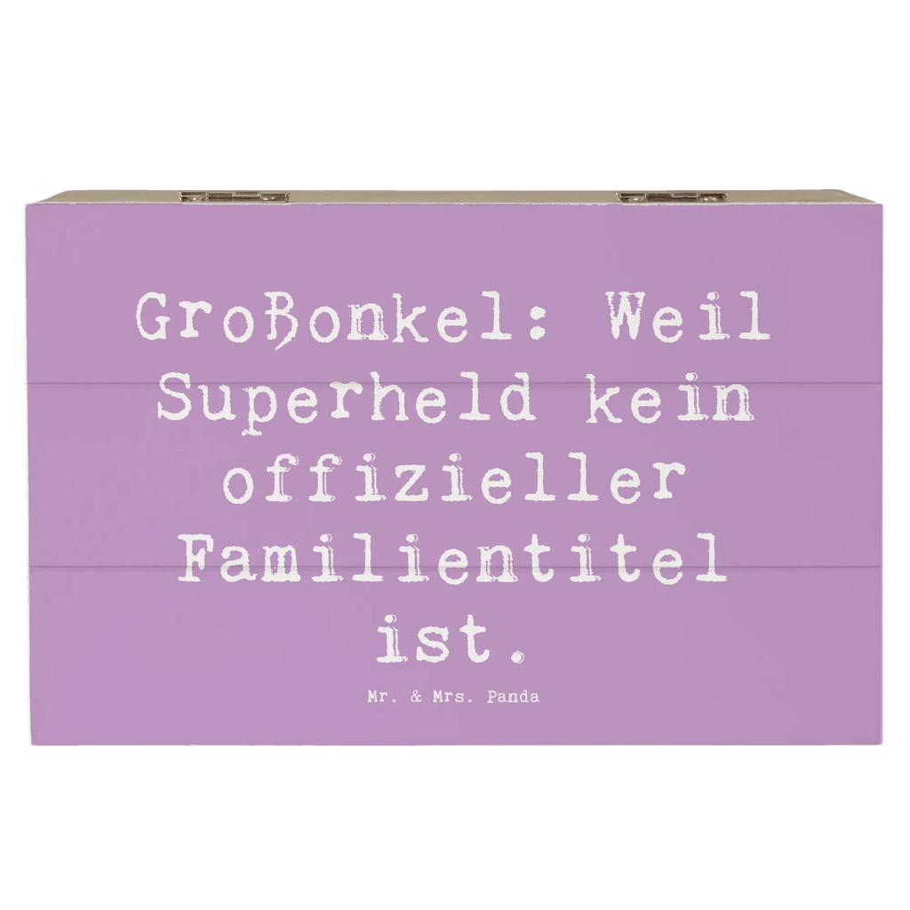 Holzkiste Spruch Großonkel Superheld Holzkiste, Kiste, Schatzkiste, Truhe, Schatulle, XXL, Erinnerungsbox, Erinnerungskiste, Dekokiste, Aufbewahrungsbox, Geschenkbox, Geschenkdose, Familie, Vatertag, Muttertag, Bruder, Schwester, Mama, Papa, Oma, Opa