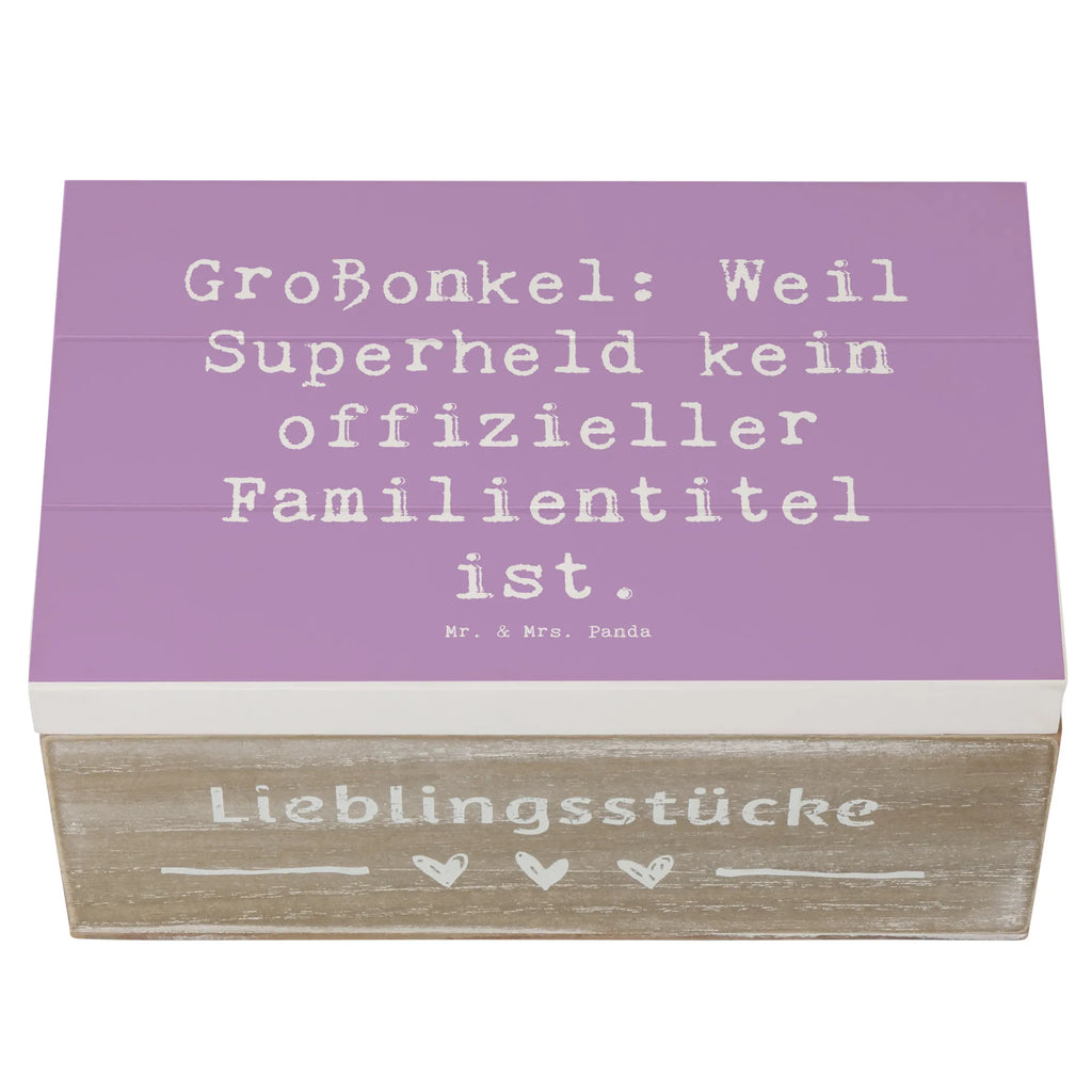 Holzkiste Spruch Großonkel Superheld Holzkiste, Kiste, Schatzkiste, Truhe, Schatulle, XXL, Erinnerungsbox, Erinnerungskiste, Dekokiste, Aufbewahrungsbox, Geschenkbox, Geschenkdose, Familie, Vatertag, Muttertag, Bruder, Schwester, Mama, Papa, Oma, Opa