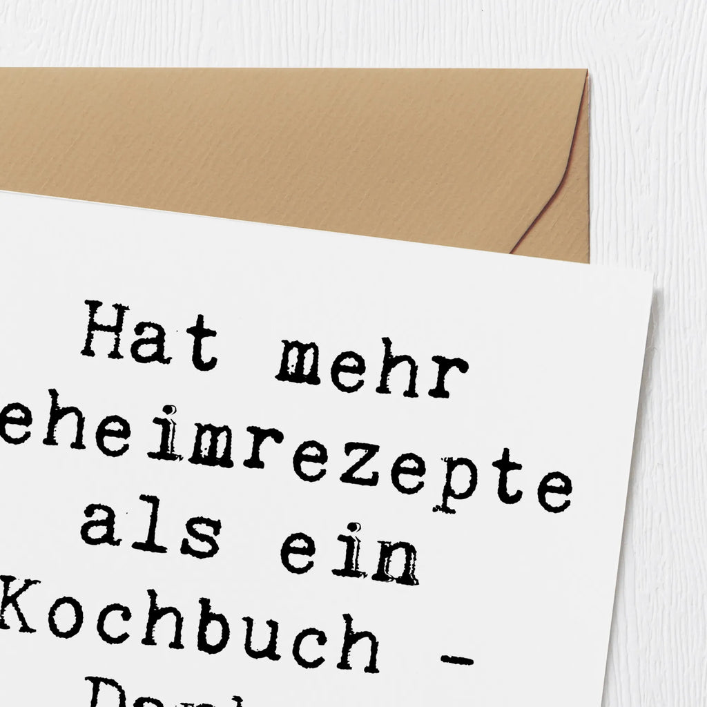 Deluxe Karte Spruch Geheimrezepte Großtante Karte, Grußkarte, Klappkarte, Einladungskarte, Glückwunschkarte, Hochzeitskarte, Geburtstagskarte, Hochwertige Grußkarte, Hochwertige Klappkarte, Familie, Vatertag, Muttertag, Bruder, Schwester, Mama, Papa, Oma, Opa