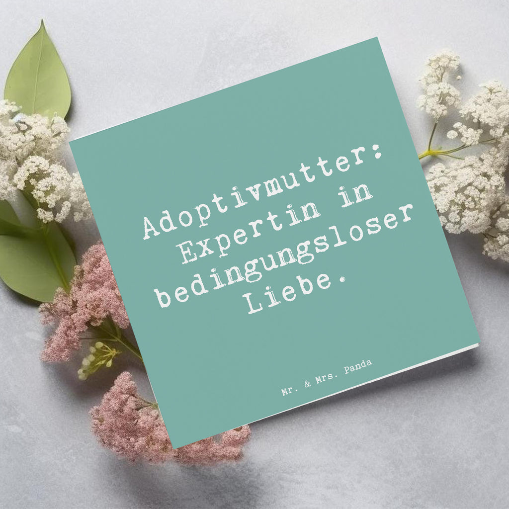 Deluxe Karte Spruch Adoptivmutter Expertin Karte, Grußkarte, Klappkarte, Einladungskarte, Glückwunschkarte, Hochzeitskarte, Geburtstagskarte, Hochwertige Grußkarte, Hochwertige Klappkarte, Familie, Vatertag, Muttertag, Bruder, Schwester, Mama, Papa, Oma, Opa