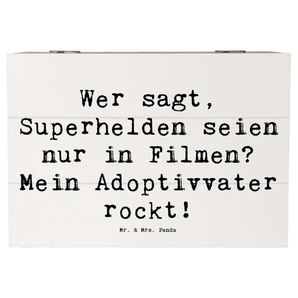 Holzkiste Spruch Adoptivvater Superheld Holzkiste, Kiste, Schatzkiste, Truhe, Schatulle, XXL, Erinnerungsbox, Erinnerungskiste, Dekokiste, Aufbewahrungsbox, Geschenkbox, Geschenkdose, Familie, Vatertag, Muttertag, Bruder, Schwester, Mama, Papa, Oma, Opa