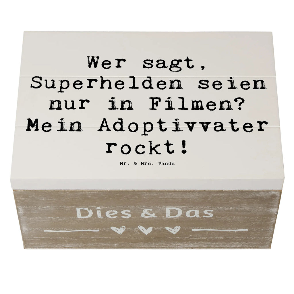 Holzkiste Spruch Adoptivvater Superheld Holzkiste, Kiste, Schatzkiste, Truhe, Schatulle, XXL, Erinnerungsbox, Erinnerungskiste, Dekokiste, Aufbewahrungsbox, Geschenkbox, Geschenkdose, Familie, Vatertag, Muttertag, Bruder, Schwester, Mama, Papa, Oma, Opa