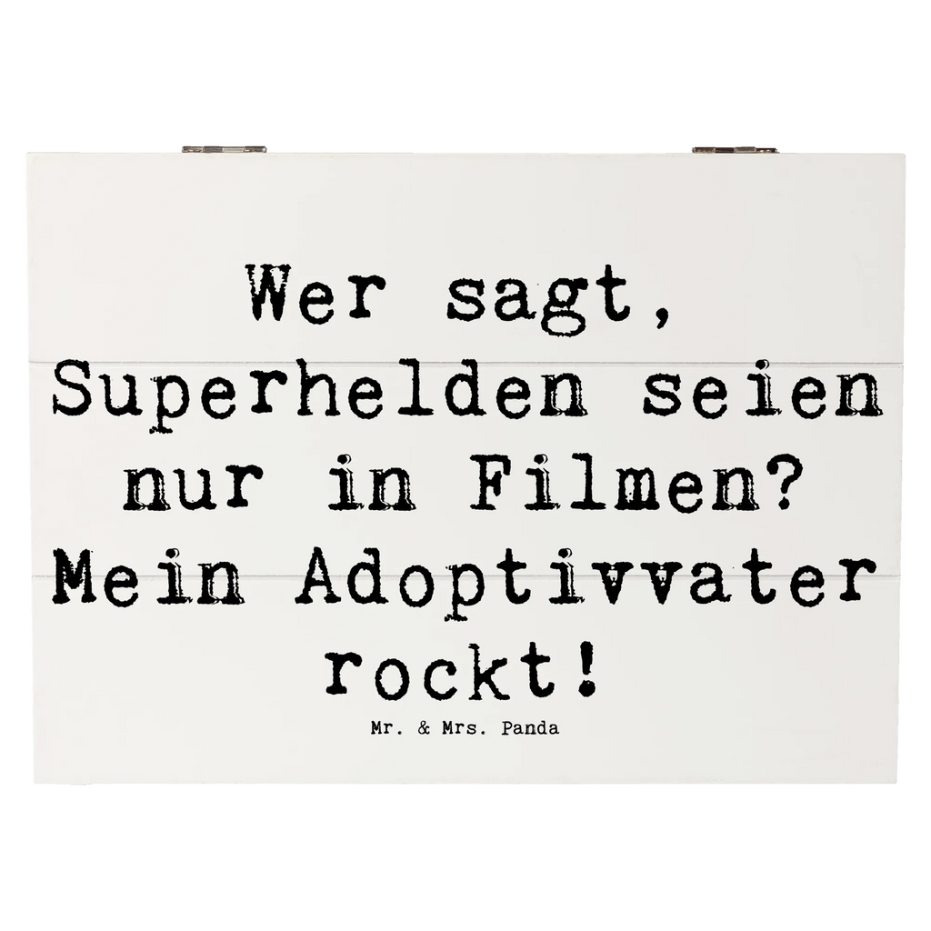 Holzkiste Spruch Adoptivvater Superheld Holzkiste, Kiste, Schatzkiste, Truhe, Schatulle, XXL, Erinnerungsbox, Erinnerungskiste, Dekokiste, Aufbewahrungsbox, Geschenkbox, Geschenkdose, Familie, Vatertag, Muttertag, Bruder, Schwester, Mama, Papa, Oma, Opa