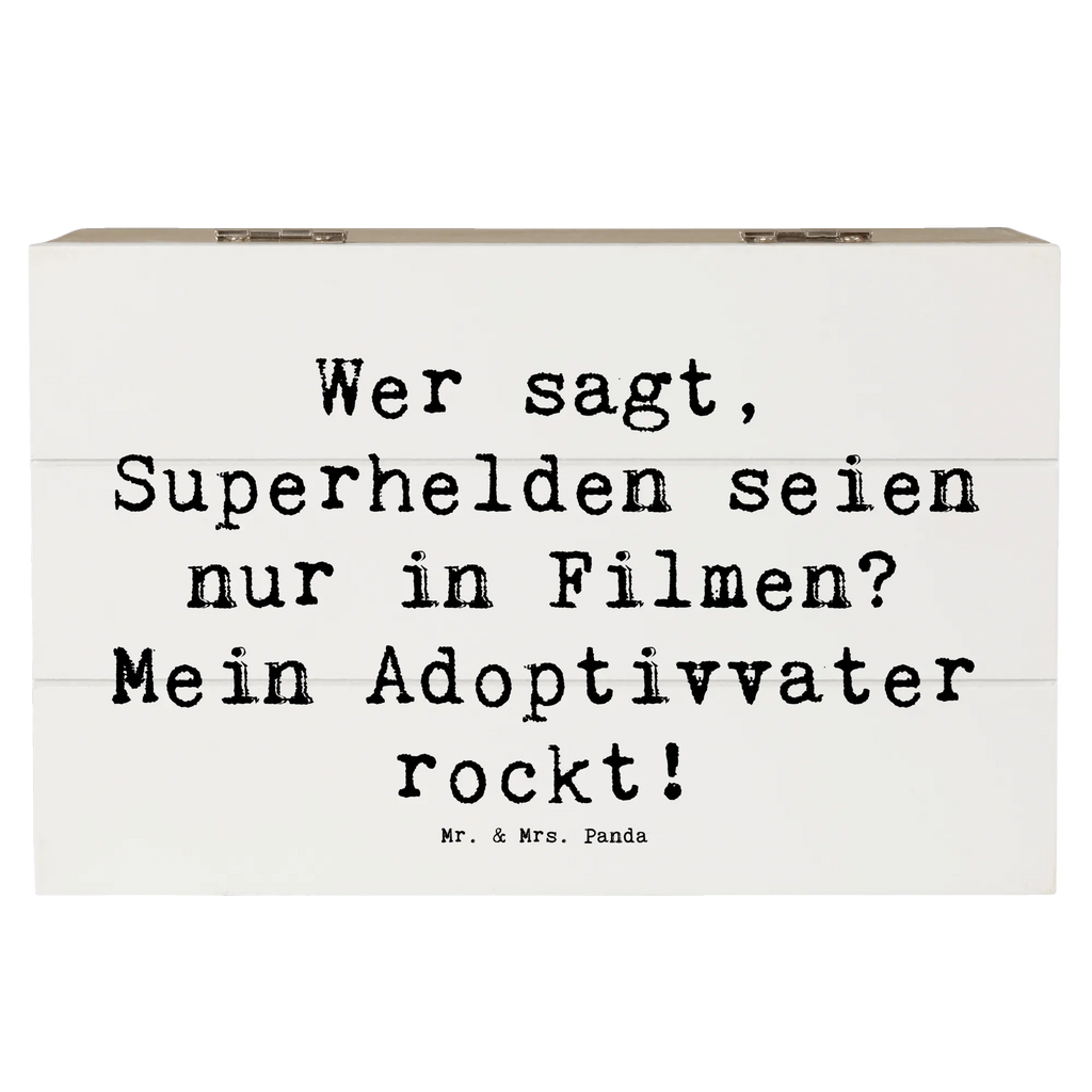 Holzkiste Spruch Adoptivvater Superheld Holzkiste, Kiste, Schatzkiste, Truhe, Schatulle, XXL, Erinnerungsbox, Erinnerungskiste, Dekokiste, Aufbewahrungsbox, Geschenkbox, Geschenkdose, Familie, Vatertag, Muttertag, Bruder, Schwester, Mama, Papa, Oma, Opa