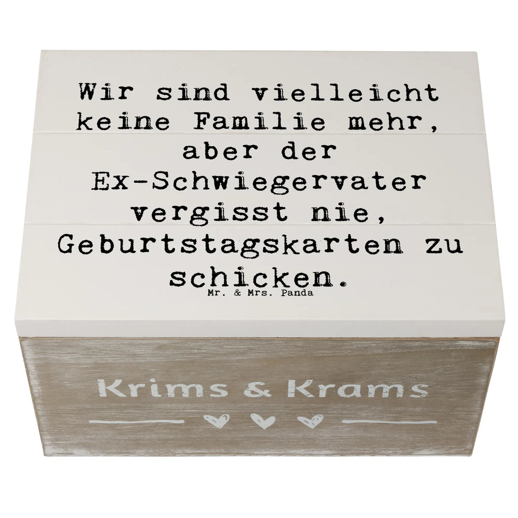 Holzkiste Spruch Ex-Schwiegervater Grüße Holzkiste, Kiste, Schatzkiste, Truhe, Schatulle, XXL, Erinnerungsbox, Erinnerungskiste, Dekokiste, Aufbewahrungsbox, Geschenkbox, Geschenkdose, Familie, Vatertag, Muttertag, Bruder, Schwester, Mama, Papa, Oma, Opa