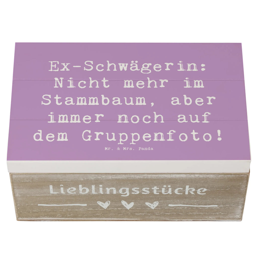 Holzkiste Spruch Ex-Schwägerin Holzkiste, Kiste, Schatzkiste, Truhe, Schatulle, XXL, Erinnerungsbox, Erinnerungskiste, Dekokiste, Aufbewahrungsbox, Geschenkbox, Geschenkdose, Familie, Vatertag, Muttertag, Bruder, Schwester, Mama, Papa, Oma, Opa