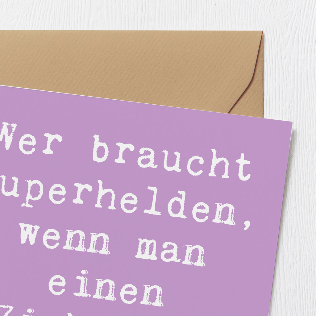 Deluxe Karte Spruch Ziehvater Held Karte, Grußkarte, Klappkarte, Einladungskarte, Glückwunschkarte, Hochzeitskarte, Geburtstagskarte, Hochwertige Grußkarte, Hochwertige Klappkarte, Familie, Vatertag, Muttertag, Bruder, Schwester, Mama, Papa, Oma, Opa