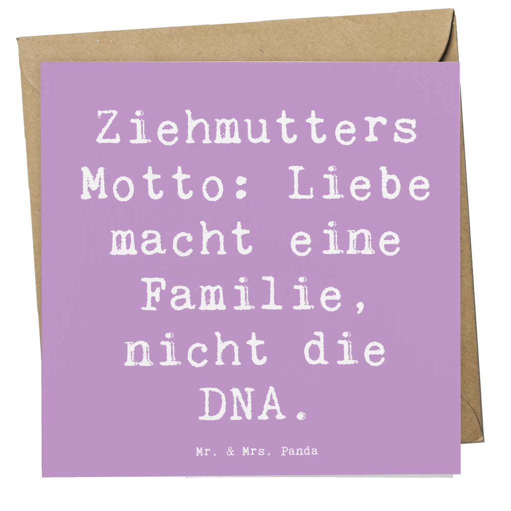 Deluxe Karte Spruch Ziehmutter Liebe Karte, Grußkarte, Klappkarte, Einladungskarte, Glückwunschkarte, Hochzeitskarte, Geburtstagskarte, Hochwertige Grußkarte, Hochwertige Klappkarte, Familie, Vatertag, Muttertag, Bruder, Schwester, Mama, Papa, Oma, Opa