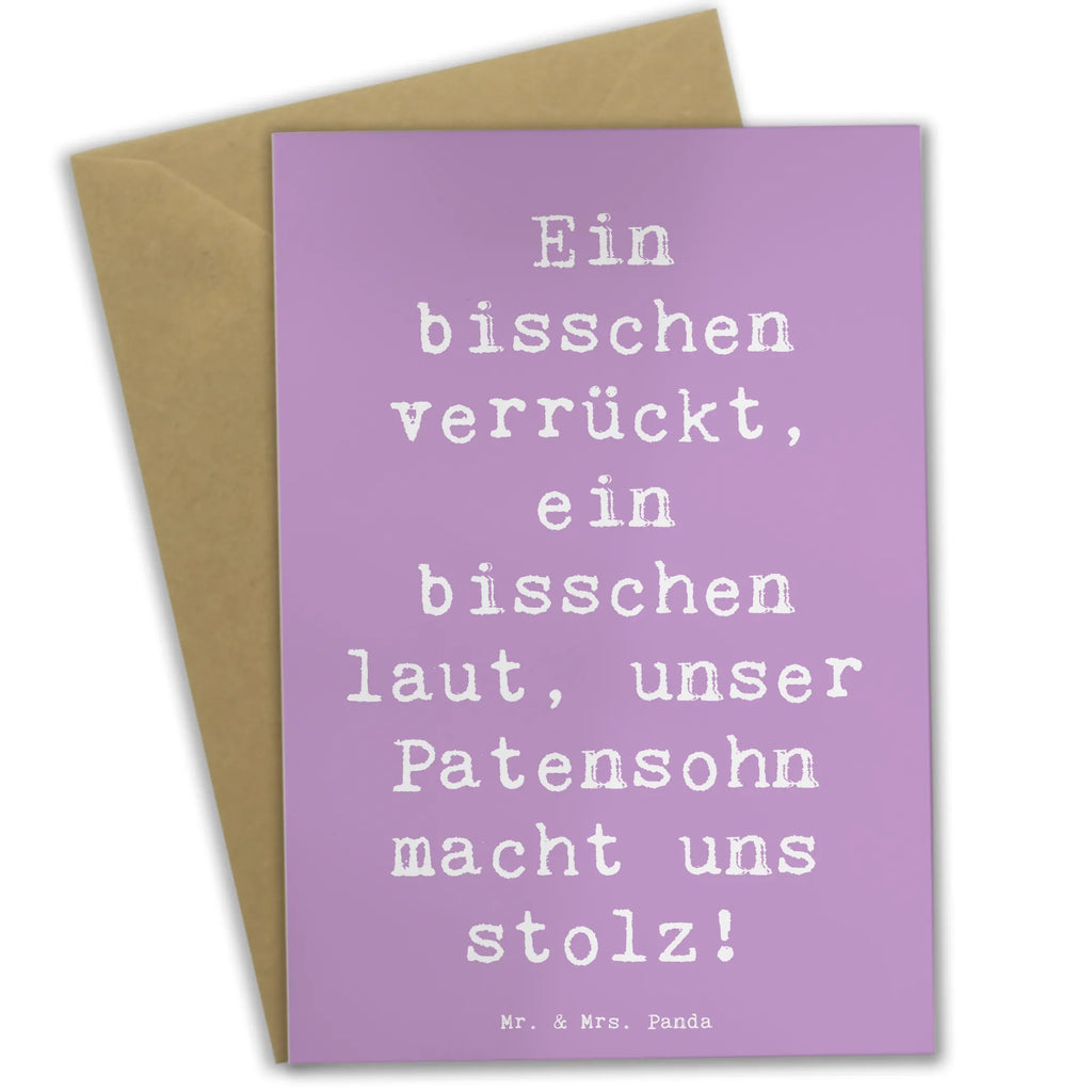 Grußkarte Spruch Stolzer Patensohn Grußkarte, Klappkarte, Einladungskarte, Glückwunschkarte, Hochzeitskarte, Geburtstagskarte, Karte, Ansichtskarten, Familie, Vatertag, Muttertag, Bruder, Schwester, Mama, Papa, Oma, Opa