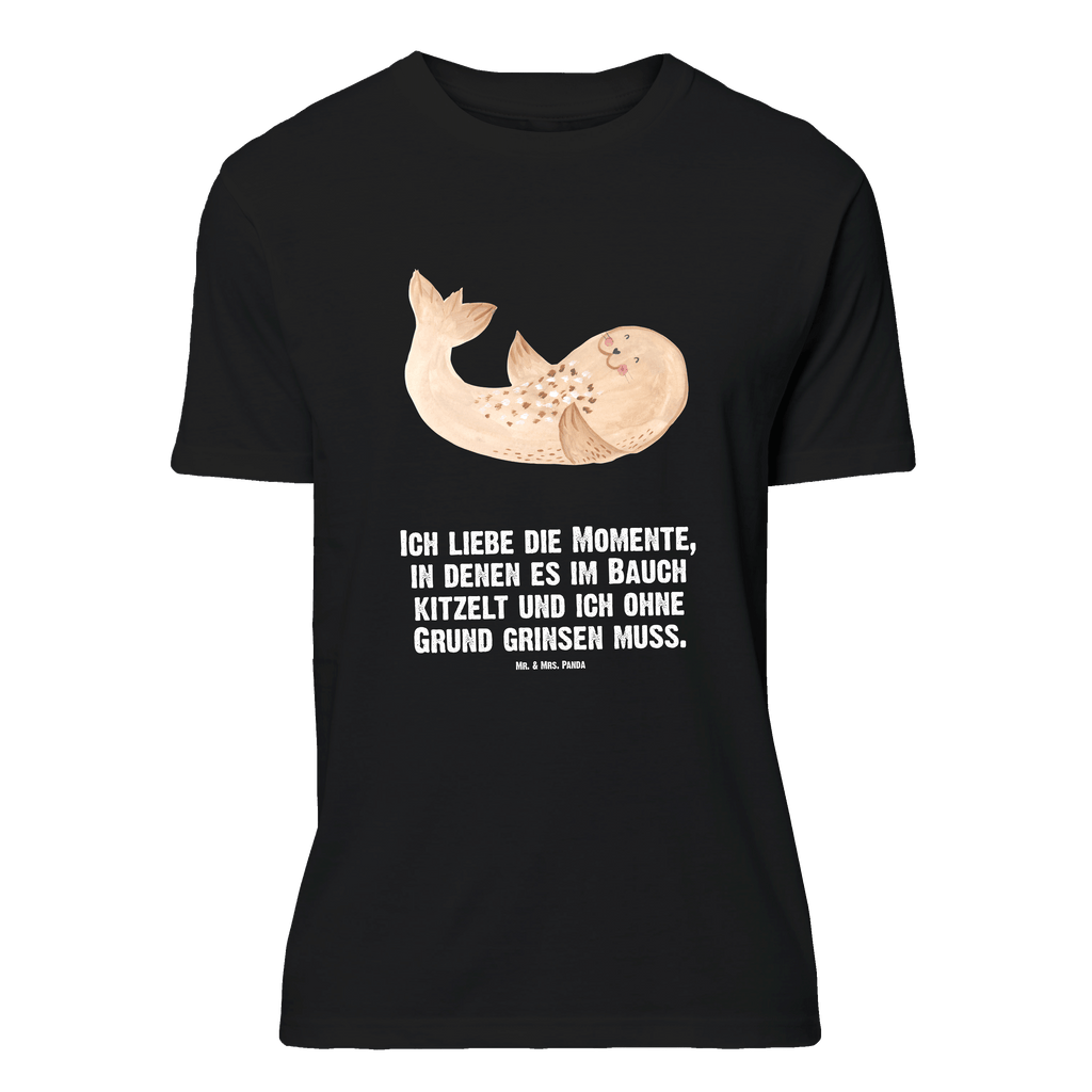 T-Shirt Standard Robbe Liegen T-Shirt, Shirt, Tshirt, Lustiges T-Shirt, T-Shirt mit Spruch, Party, Junggesellenabschied, Jubiläum, Geburstag, Herrn, Damen, Männer, Frauen, Schlafshirt, Nachthemd, Sprüche, Tiermotive, Gute Laune, lustige Sprüche, Tiere, Robbe, Robben, Seehund, Strand, Meerestier, Ostsee, Nordsee, Lachen, Freude