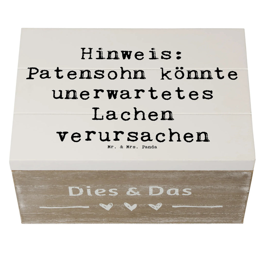 Holzkiste Spruch Unerwartetes Lachen Patensohn Holzkiste, Kiste, Schatzkiste, Truhe, Schatulle, XXL, Erinnerungsbox, Erinnerungskiste, Dekokiste, Aufbewahrungsbox, Geschenkbox, Geschenkdose, Familie, Vatertag, Muttertag, Bruder, Schwester, Mama, Papa, Oma, Opa