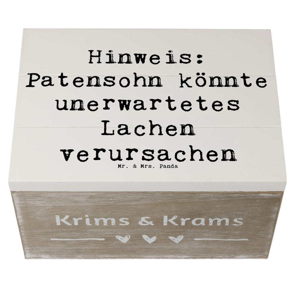 Holzkiste Spruch Unerwartetes Lachen Patensohn Holzkiste, Kiste, Schatzkiste, Truhe, Schatulle, XXL, Erinnerungsbox, Erinnerungskiste, Dekokiste, Aufbewahrungsbox, Geschenkbox, Geschenkdose, Familie, Vatertag, Muttertag, Bruder, Schwester, Mama, Papa, Oma, Opa