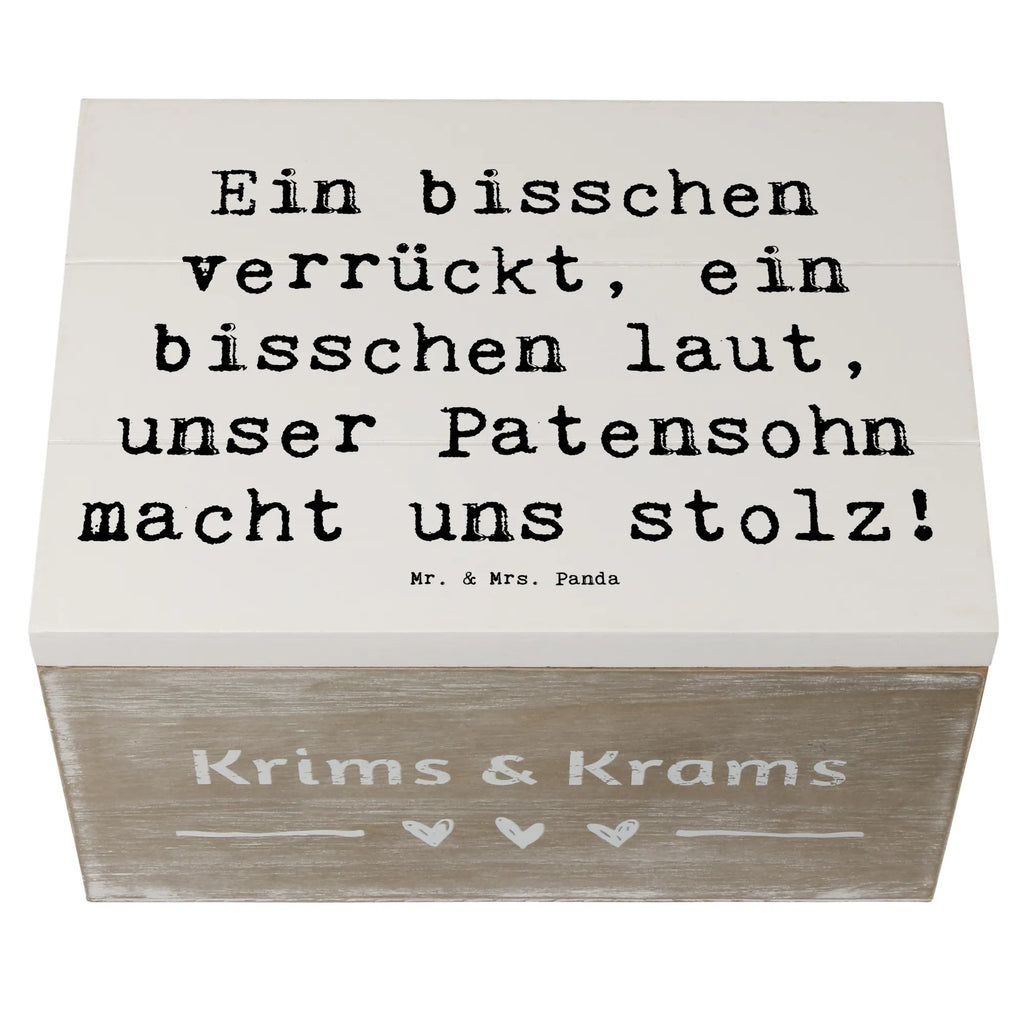 Holzkiste Spruch Stolzer Patensohn Holzkiste, Kiste, Schatzkiste, Truhe, Schatulle, XXL, Erinnerungsbox, Erinnerungskiste, Dekokiste, Aufbewahrungsbox, Geschenkbox, Geschenkdose, Familie, Vatertag, Muttertag, Bruder, Schwester, Mama, Papa, Oma, Opa