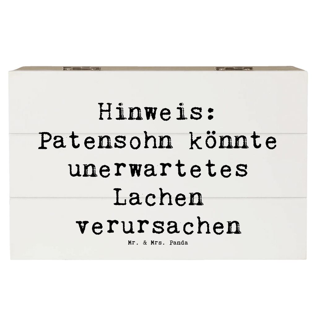 Holzkiste Spruch Unerwartetes Lachen Patensohn Holzkiste, Kiste, Schatzkiste, Truhe, Schatulle, XXL, Erinnerungsbox, Erinnerungskiste, Dekokiste, Aufbewahrungsbox, Geschenkbox, Geschenkdose, Familie, Vatertag, Muttertag, Bruder, Schwester, Mama, Papa, Oma, Opa