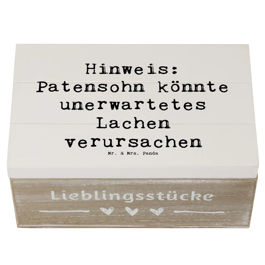 Holzkiste Spruch Unerwartetes Lachen Patensohn Holzkiste, Kiste, Schatzkiste, Truhe, Schatulle, XXL, Erinnerungsbox, Erinnerungskiste, Dekokiste, Aufbewahrungsbox, Geschenkbox, Geschenkdose, Familie, Vatertag, Muttertag, Bruder, Schwester, Mama, Papa, Oma, Opa