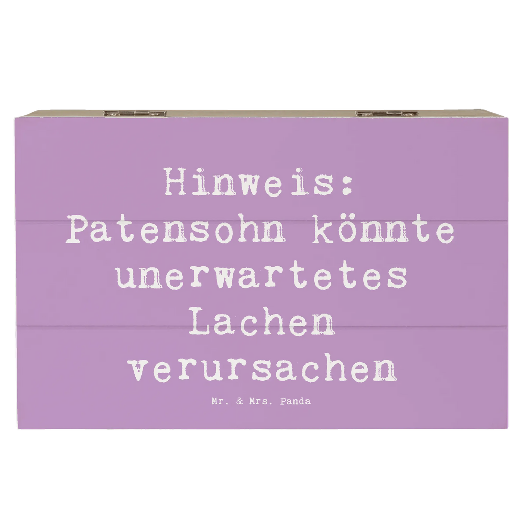 Holzkiste Spruch Unerwartetes Lachen Patensohn Holzkiste, Kiste, Schatzkiste, Truhe, Schatulle, XXL, Erinnerungsbox, Erinnerungskiste, Dekokiste, Aufbewahrungsbox, Geschenkbox, Geschenkdose, Familie, Vatertag, Muttertag, Bruder, Schwester, Mama, Papa, Oma, Opa