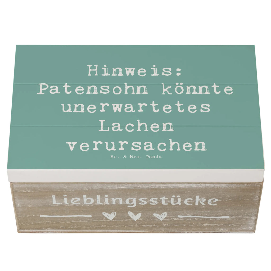 Holzkiste Spruch Unerwartetes Lachen Patensohn Holzkiste, Kiste, Schatzkiste, Truhe, Schatulle, XXL, Erinnerungsbox, Erinnerungskiste, Dekokiste, Aufbewahrungsbox, Geschenkbox, Geschenkdose, Familie, Vatertag, Muttertag, Bruder, Schwester, Mama, Papa, Oma, Opa