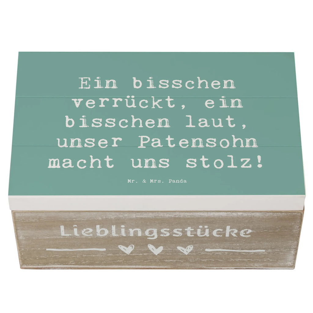 Holzkiste Spruch Stolzer Patensohn Holzkiste, Kiste, Schatzkiste, Truhe, Schatulle, XXL, Erinnerungsbox, Erinnerungskiste, Dekokiste, Aufbewahrungsbox, Geschenkbox, Geschenkdose, Familie, Vatertag, Muttertag, Bruder, Schwester, Mama, Papa, Oma, Opa