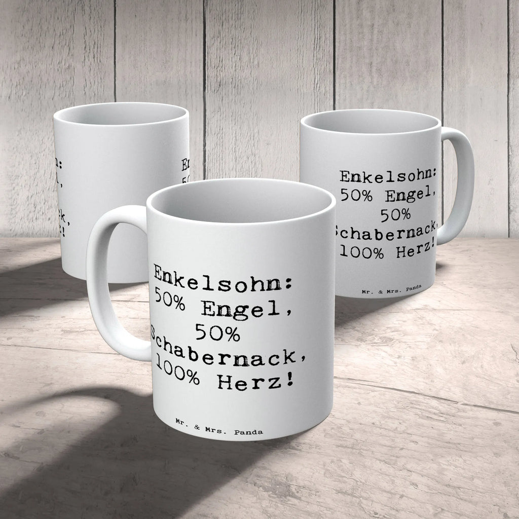 Tasse Spruch Enkelsohn Herz Tasse, Kaffeetasse, Teetasse, Becher, Kaffeebecher, Teebecher, Keramiktasse, Porzellantasse, Büro Tasse, Geschenk Tasse, Tasse Sprüche, Tasse Motive, Kaffeetassen, Tasse bedrucken, Designer Tasse, Cappuccino Tassen, Schöne Teetassen, Familie, Vatertag, Muttertag, Bruder, Schwester, Mama, Papa, Oma, Opa