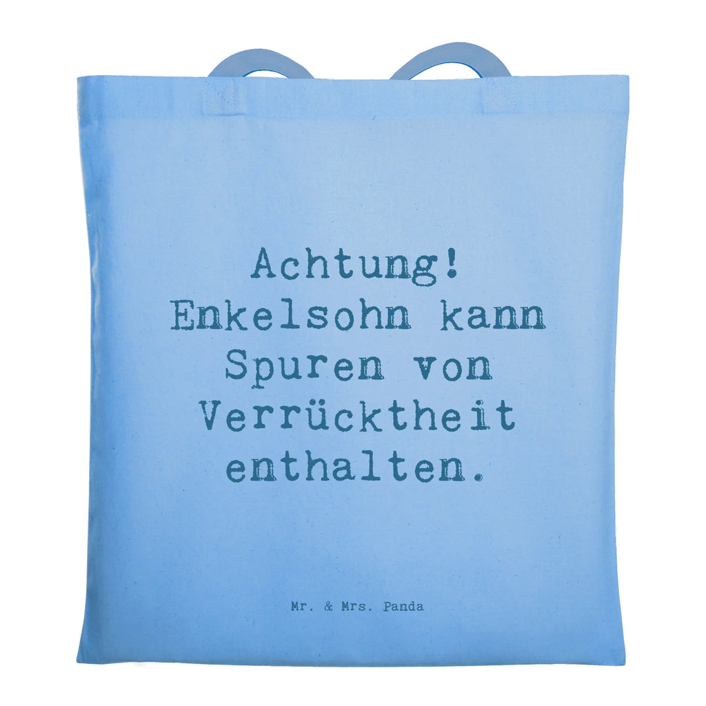 Tragetasche Spruch Enkelsohn Verrücktheit Beuteltasche, Beutel, Einkaufstasche, Jutebeutel, Stoffbeutel, Tasche, Shopper, Umhängetasche, Strandtasche, Schultertasche, Stofftasche, Tragetasche, Badetasche, Jutetasche, Einkaufstüte, Laptoptasche, Familie, Vatertag, Muttertag, Bruder, Schwester, Mama, Papa, Oma, Opa