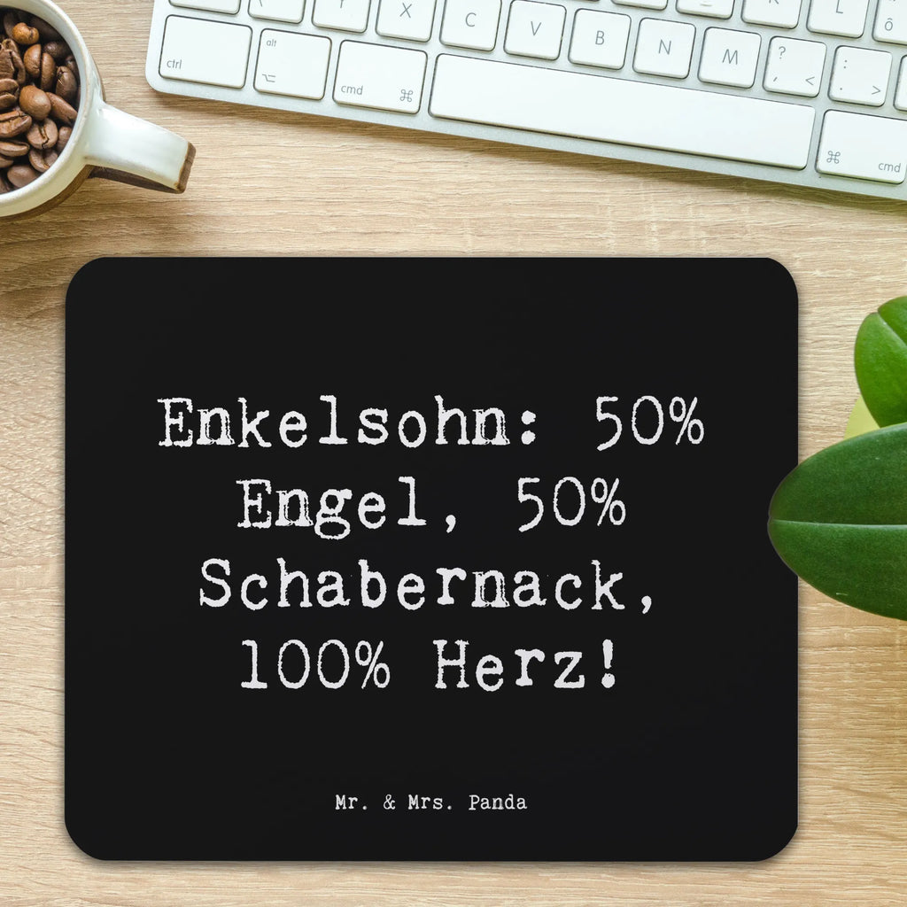 Mauspad Spruch Enkelsohn Herz Mousepad, Computer zubehör, Büroausstattung, PC Zubehör, Arbeitszimmer, Mauspad, Einzigartiges Mauspad, Designer Mauspad, Mausunterlage, Mauspad Büro, Familie, Vatertag, Muttertag, Bruder, Schwester, Mama, Papa, Oma, Opa