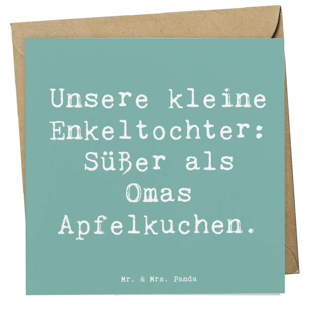 Deluxe Karte Spruch Enkeltochter Süß Karte, Grußkarte, Klappkarte, Einladungskarte, Glückwunschkarte, Hochzeitskarte, Geburtstagskarte, Hochwertige Grußkarte, Hochwertige Klappkarte, Familie, Vatertag, Muttertag, Bruder, Schwester, Mama, Papa, Oma, Opa