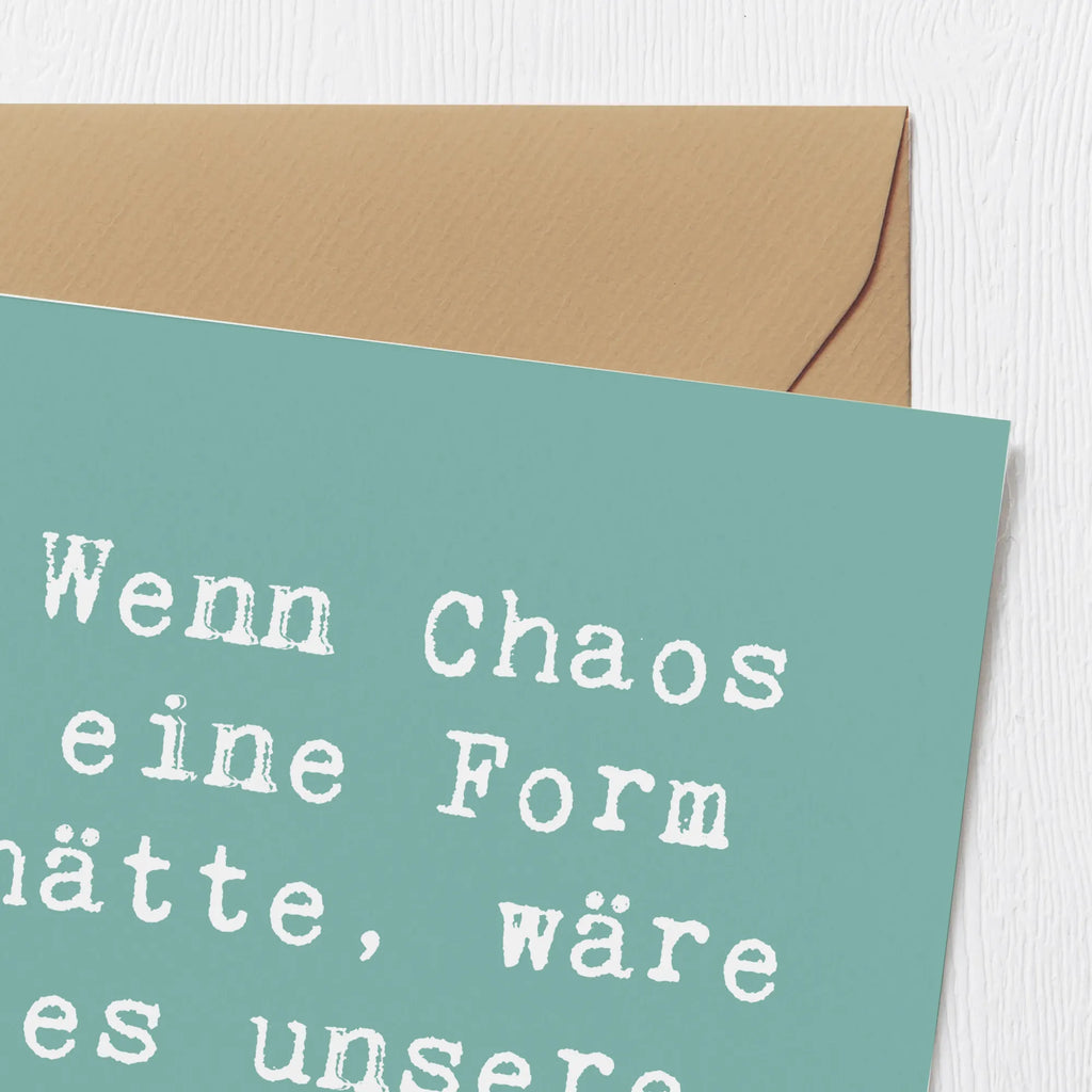 Deluxe Karte Spruch Enkeltochter Chaos Karte, Grußkarte, Klappkarte, Einladungskarte, Glückwunschkarte, Hochzeitskarte, Geburtstagskarte, Hochwertige Grußkarte, Hochwertige Klappkarte, Familie, Vatertag, Muttertag, Bruder, Schwester, Mama, Papa, Oma, Opa