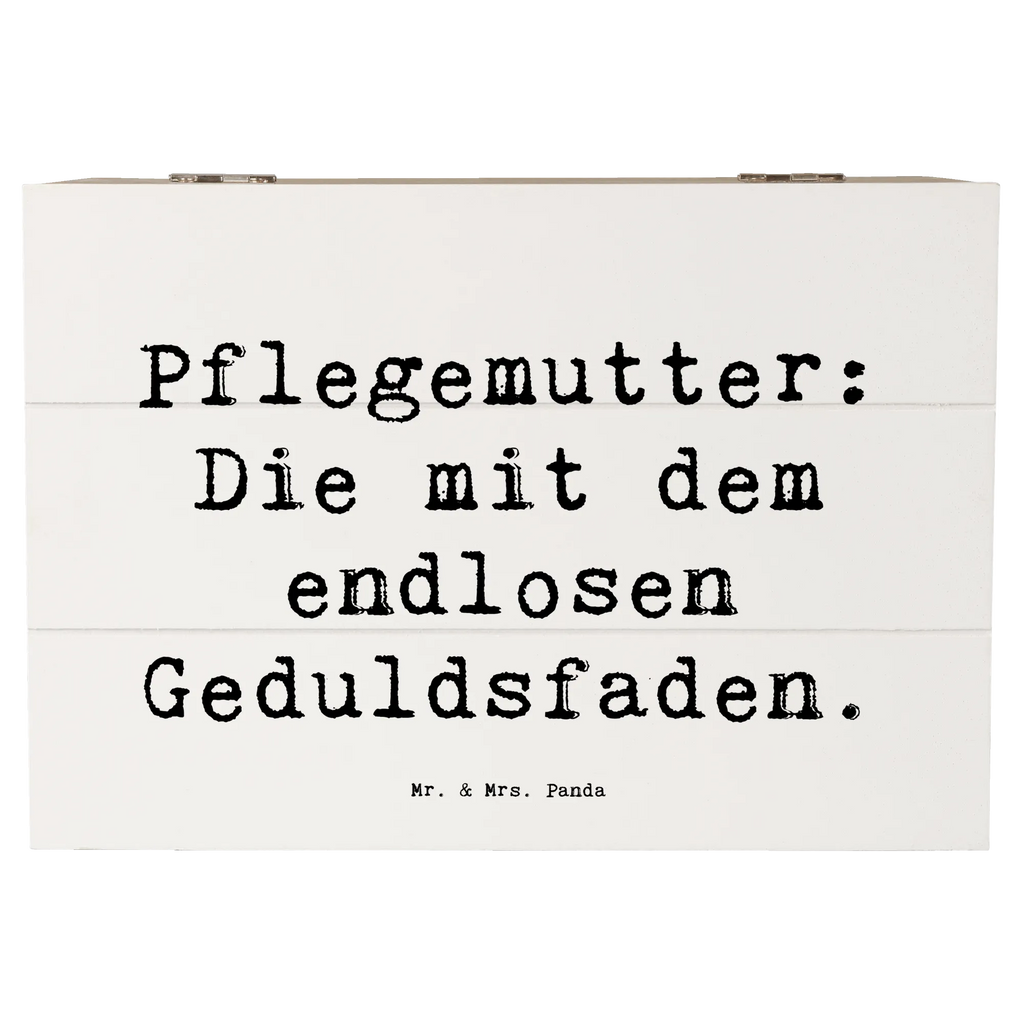 Holzkiste Spruch Pflegemutter: Die mit dem endlosen Geduldsfaden. Holzkiste, Kiste, Schatzkiste, Truhe, Schatulle, XXL, Erinnerungsbox, Erinnerungskiste, Dekokiste, Aufbewahrungsbox, Geschenkbox, Geschenkdose, Familie, Vatertag, Muttertag, Bruder, Schwester, Mama, Papa, Oma, Opa