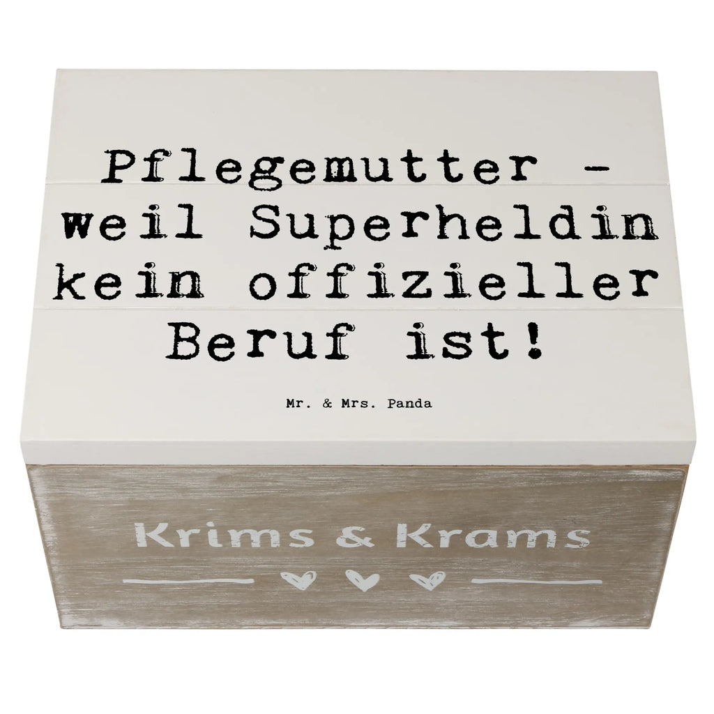 Holzkiste Spruch Pflegemutter Superheldin Holzkiste, Kiste, Schatzkiste, Truhe, Schatulle, XXL, Erinnerungsbox, Erinnerungskiste, Dekokiste, Aufbewahrungsbox, Geschenkbox, Geschenkdose, Familie, Vatertag, Muttertag, Bruder, Schwester, Mama, Papa, Oma, Opa